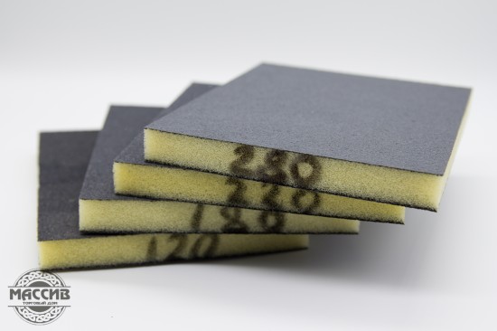 Губка шлифовальная 2х сторон. Зерно 120/180/220/280