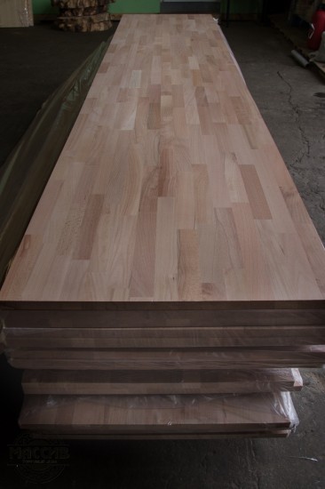 Мебельный щит Бук 20*610*3000 сращенный
