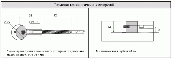 Прямая стяжка-шуруп для лестниц ZipBolt 13.600