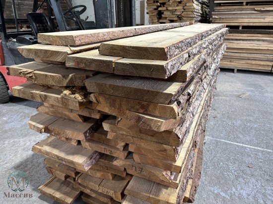 Доска столярная. Лиственница Необрезная. Толщина 30 мм